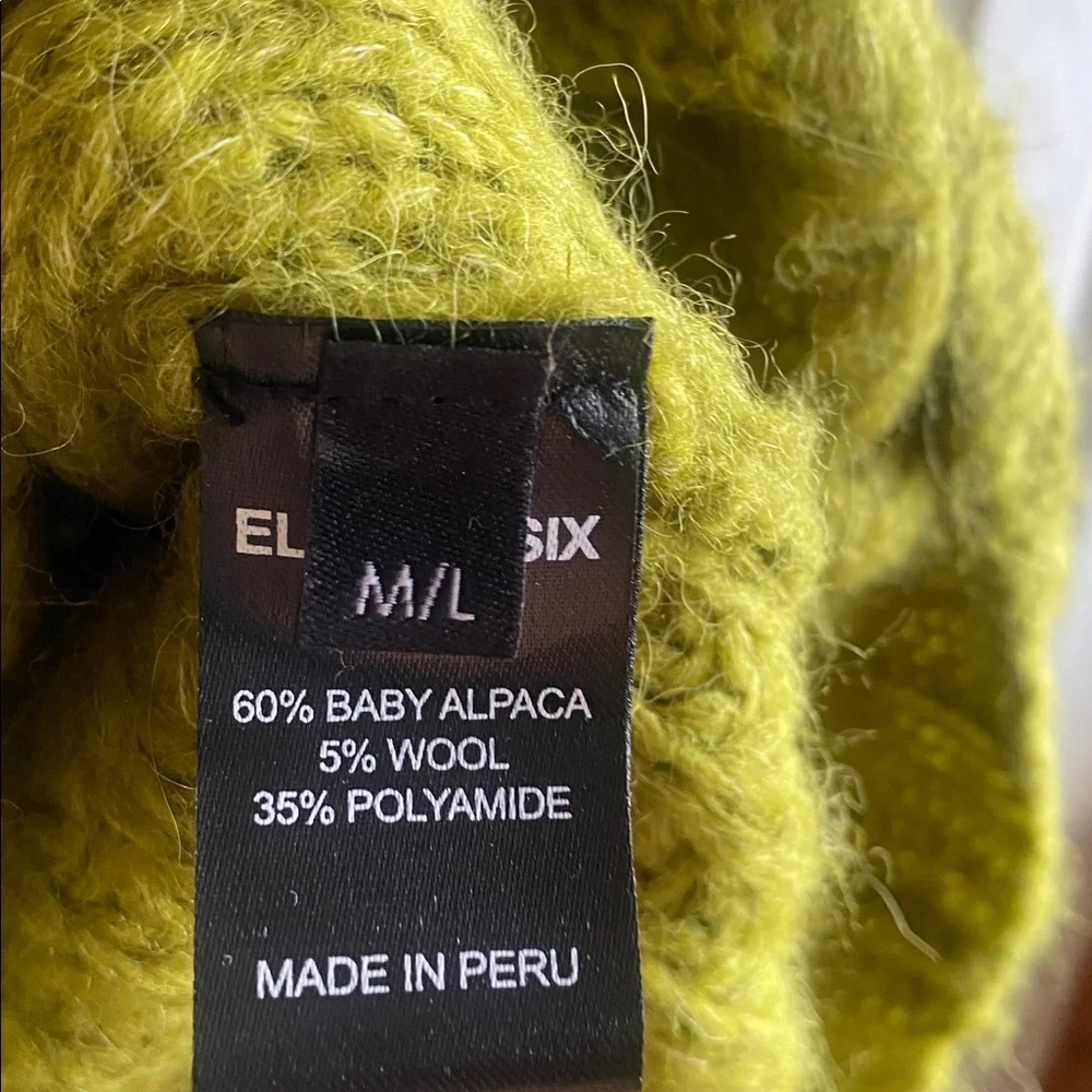 ELEVEN SIX NWT MONICA Alpaca Blend Pullover Sweater in Citrine - Picture 13 of 17